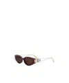 Dior 30montaigne B6i 51mm Oval Sunglasses In Brown