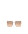 Dior Square Frame Sunglasses In Nude