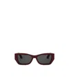 Dior Miss S1i 55mm Square Sunglasses In Red