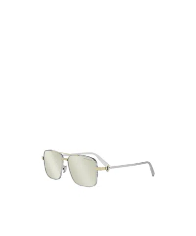 Dior Full Frame Sunglasses In White
