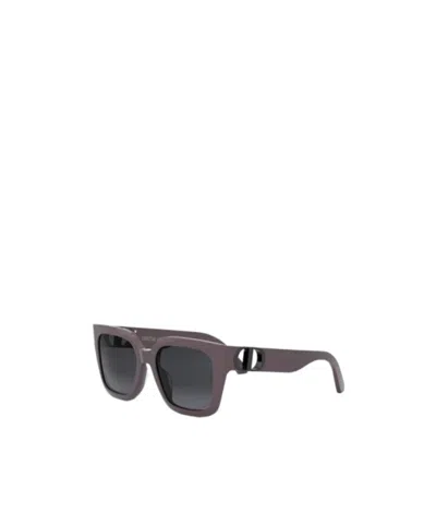 Dior Full-rim Sunglasses In Gray