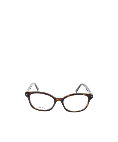 Dior Full-rimmed Plano Lenses In Brown
