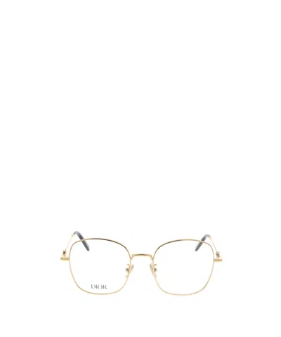 Dior Full-rimmed Plano Lenses In Gold