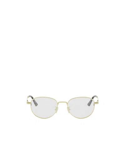 Dior Full-rimmed Plano Lenses In Gold
