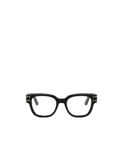 Dior Full-frame Non-prescription Glasses In Black