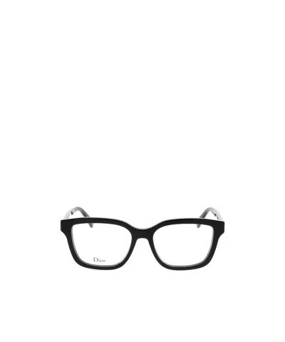 Dior Full-rim Non-prescription Glasses In Black