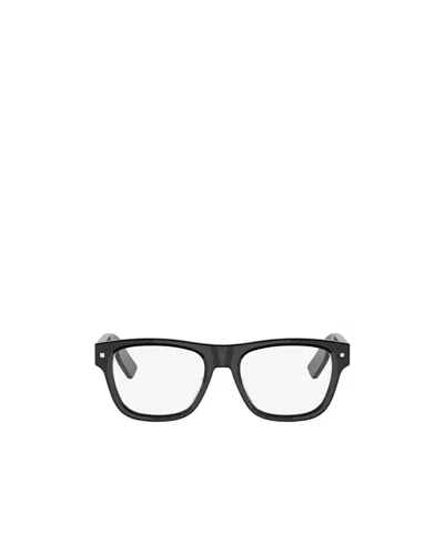 Dior Full-rim Non-prescription Glasses In Black