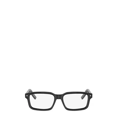 Dior Full-rim Non-prescription Glasses In Black