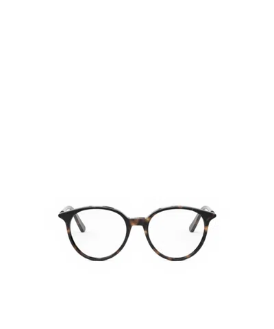 Dior Full-rim Non-prescription Glasses In Black