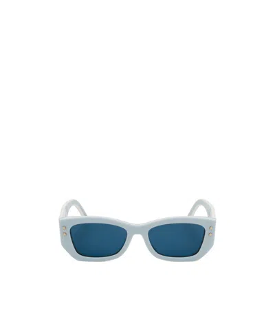 Dior Full-rim Sunglasses In Blue