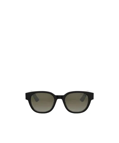 Dior Full-rim Sunglasses In Black