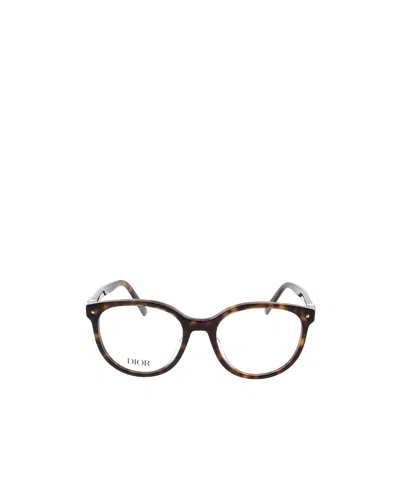 Dior Eyewear Petit Cdo R1i 2000 Round Glasses In Neutral