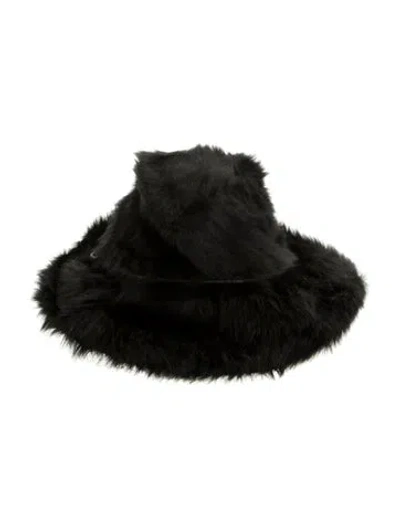 Pre-owned Dior Fur Hat In Black