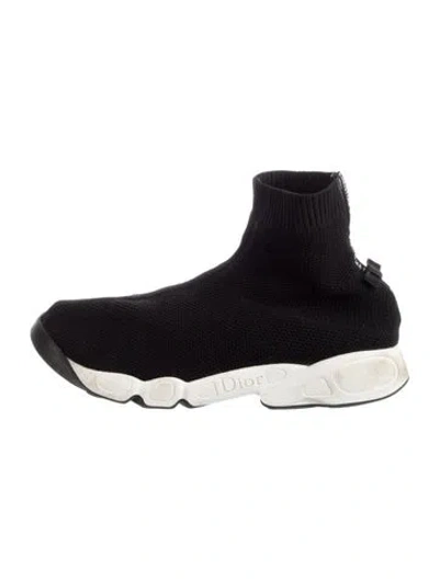 Pre-owned Dior Fusion 2.0 Sock Sneakers In Black