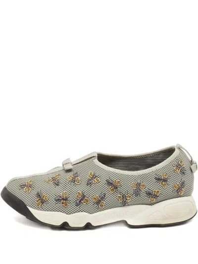 Pre-owned Dior Fusion-bee Sneakers In Gray
