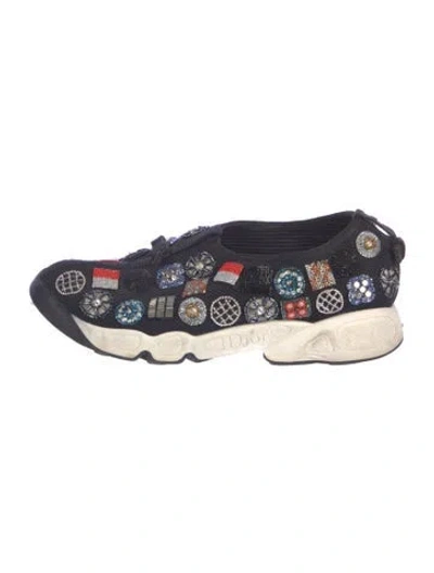 Pre-owned Dior Fusion Chunky Sneakers In Black