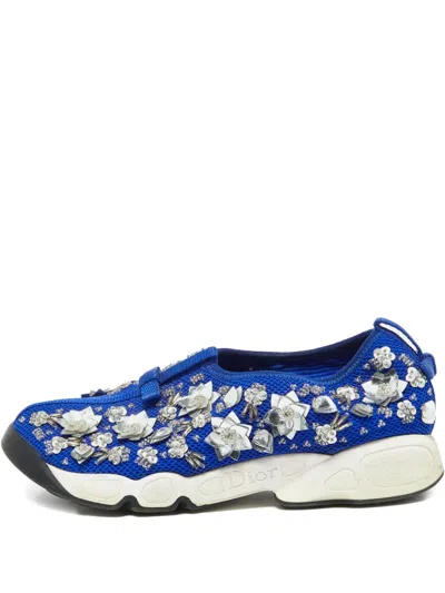 Pre-owned Dior Fusion Embellished Sneakers