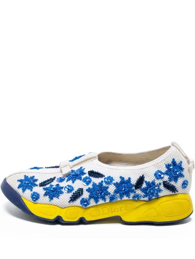 Pre-owned Dior Fusion Embellished Sneakers