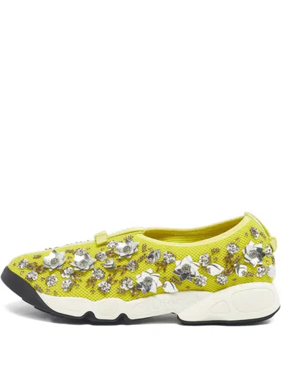 Pre-owned Dior Fusion Sneakers In Green