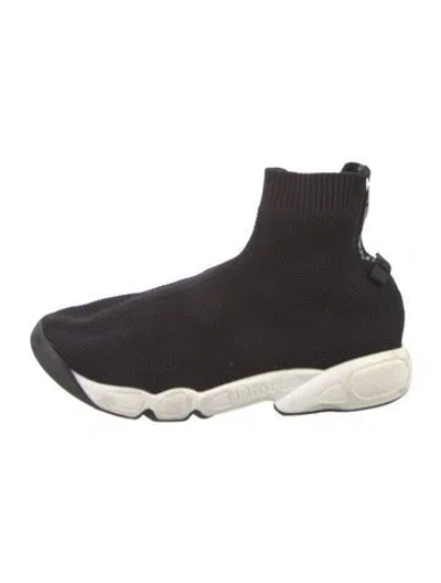 Pre-owned Dior Fusion Sock Sneakers In Black