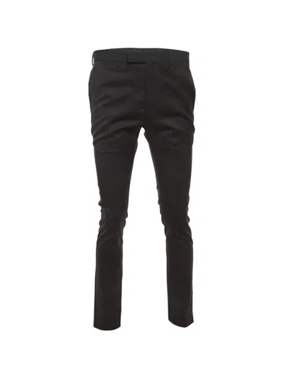 Pre-owned Dior Gabardine-effect Straight-leg Trousers In Black