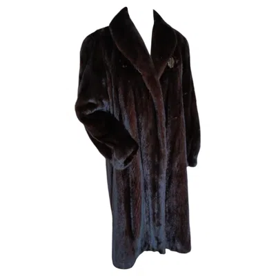Pre-owned Dior Galliano Demi Buff Mink Fur Coat (size 16 Xl) ~no Duties In Brown