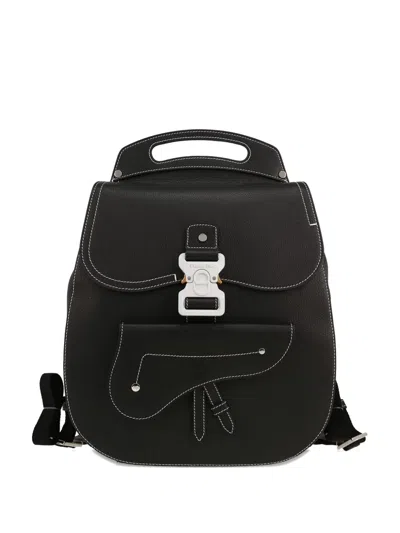 Pre-owned Dior Gallop Backpack In Black