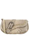 Dior Gaucho Python Handbag In Nude