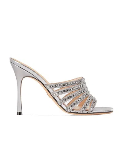 Dior Gem High-heeled Sandals In Gray
