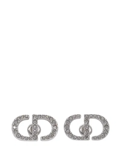 Pre-owned Dior Gemstones Earrings In Silver