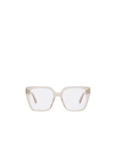Dior Geometric Frame Flat Mirror In Nude
