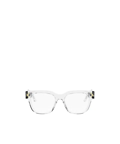 Dior Geometric Frame Plano Mirror In White