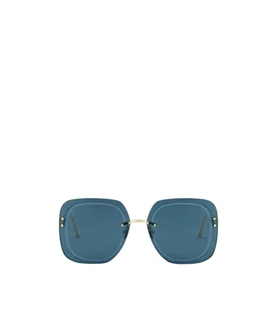 Dior Geometric Frame Sunglasses In Blue