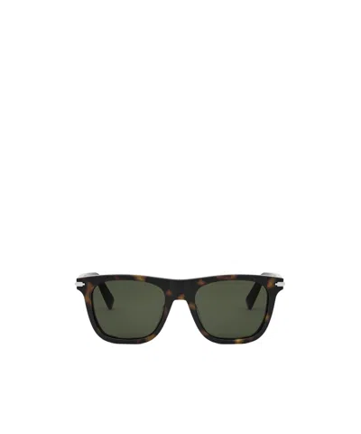 Dior Geometric Frame Sunglasses In Green