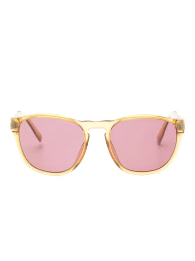 Pre-owned Dior Geometric-frame Sunglasses In Yellow