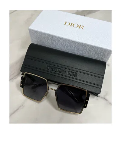 Dior Geometric Sunglasses In Black