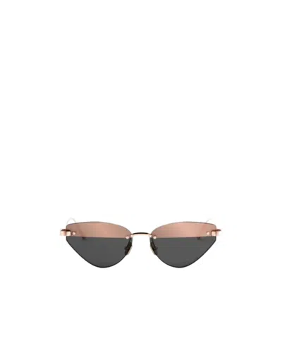 Dior Geometric Sunglasses In Brown