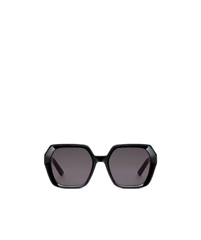Dior Geometrically Framed Sunglasses In Black