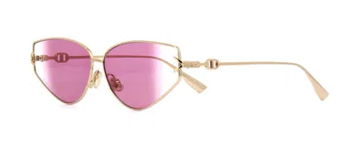 Pre-owned Dior Gipsy 2 Rose Gold/pink Fade Mirror (000/9r) Sunglasses
