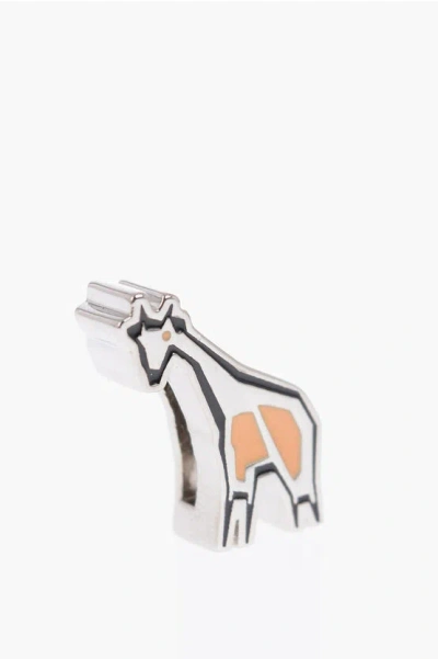 Dior Giraffe-shaped Metal Charm For Shoulder Strap In Metallic