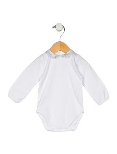 Pre-owned Dior Babies' Girl's Long Sleeve Onesie. In White
