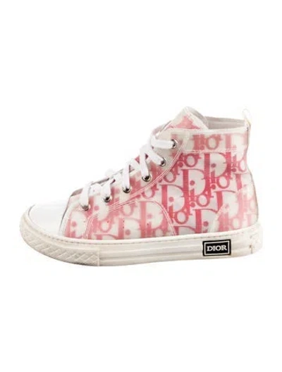 Pre-owned Dior Kids' Girls' B23 High Top Sneakers In White