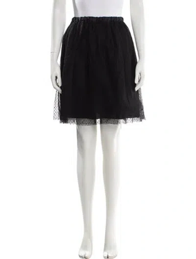 Pre-owned Dior Babies' Girls' Mesh Skirt W/ Tags W/tags In Black