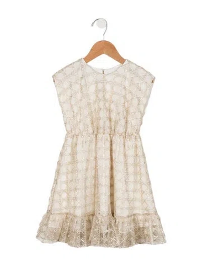 Pre-owned Dior Babies' Girls Sleeveless Dress In White