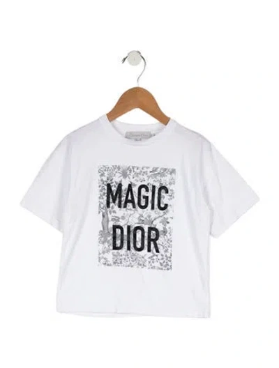 Pre-owned Dior Babies' Girls' White T-shirt With Graphics