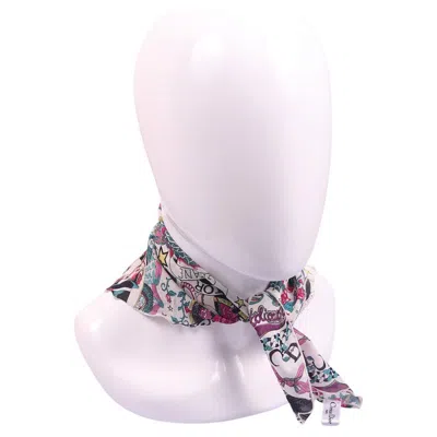 Pre-owned Dior Gitane Gipsy 2004 Galliano Silk Scarf In Gray
