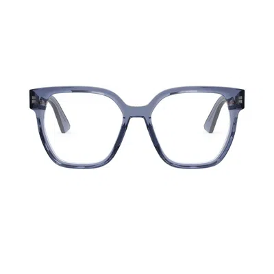 Dior Glasses In Blu Trasparente