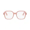 Dior Optical Frames Woman Pink In Rosa