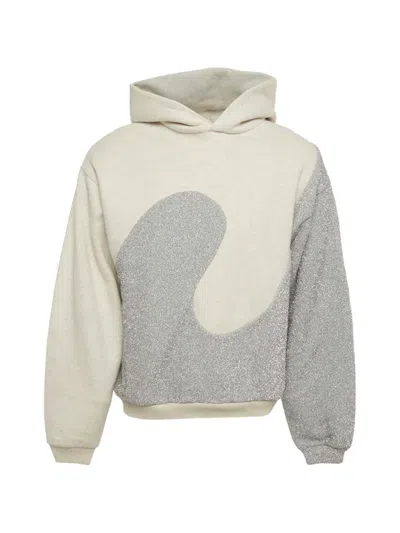 Pre-owned Dior Glitter-panel Hoodie In Neutral