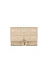 Dior Folding Wallet In Nude